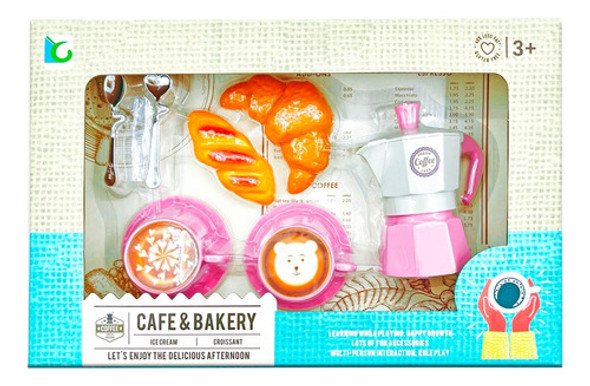 Juguete Set De Café Con Cafetera Italiana, Bizcochos Y Tazas 1 Juguete Set De Café Con Cafetera Italiana, Bizcochos Y Tazas 1