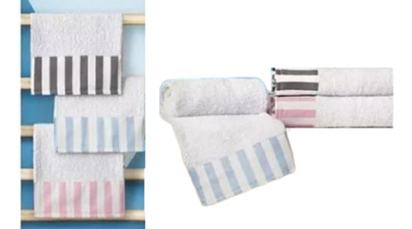 Juego De Toallón Y Toallita Bebé - Gris 0