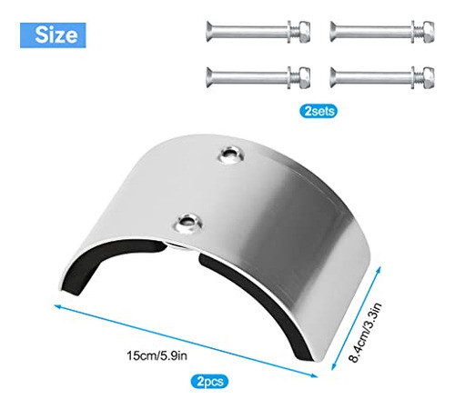 2pcs. De Repuesto Para Zancos, Sujetadores De Aluminio 1