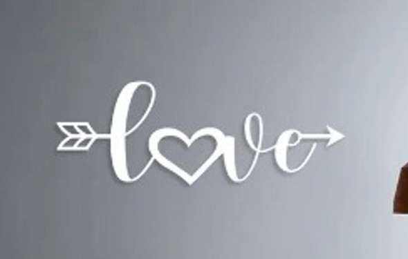 Apliqué Decoración Pared Metalico Love 1