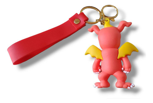 Llavero Figura De Silicona Dragón Pasapresilla/gancho 1