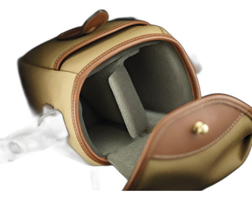 Bolso Pequeño Para Camara Billingham 72 (lona Caqui / Cuero 1