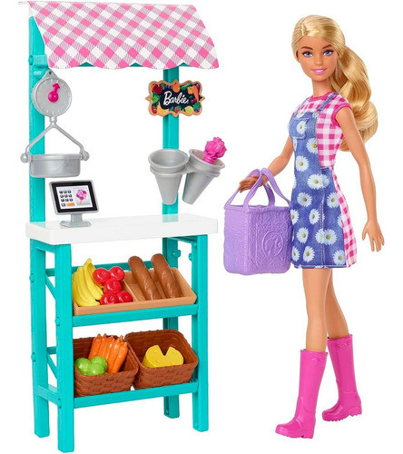Barbie Vendedora Ambulante Con Puesto Y Muchos Accesorios 0