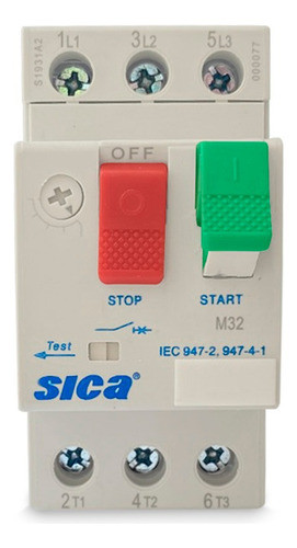 Guardamotor Protector M32 9 - 14 A Trip Sica Electro Medina 1