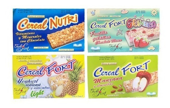 Pack X 6 Cajas  Barrita Cereal Fort X 24u A Eleccion Felfort 0