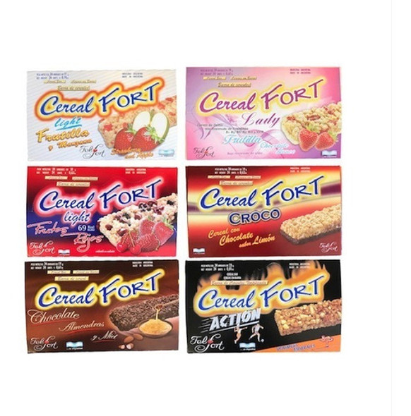 Pack X 6 Cajas  Barrita Cereal Fort X 24u A Eleccion Felfort 1