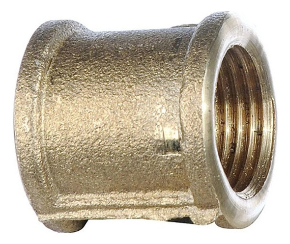 Cupla De Bronce Roscado De 1/2 Hembra Agua Fria Y Caliente 0