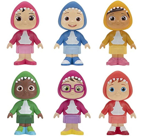 Cocomelon 6 Figure Family And Friends Shark Theme Pack: Incl 0