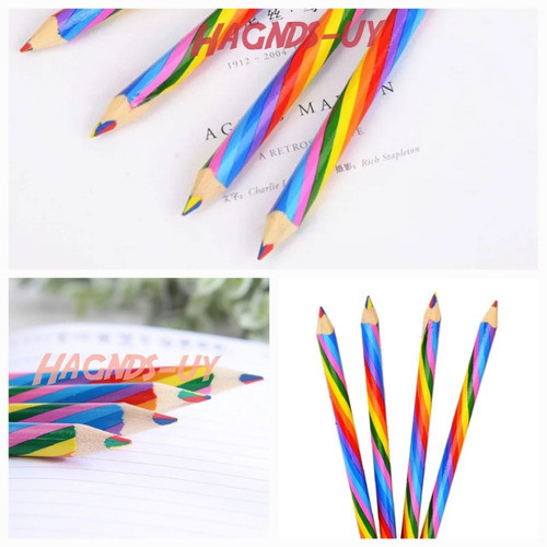 Colores Multicolor Arcoiris Jumbo X6 Unidades 1