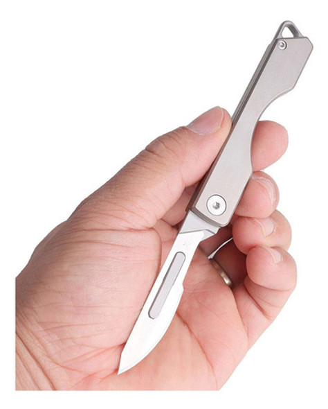 Navaja De Bolsillo Plegable De Titanio Edc - Samior Ts135 0 Navaja De Bolsillo Plegable De Titanio Edc - Samior Ts135 0