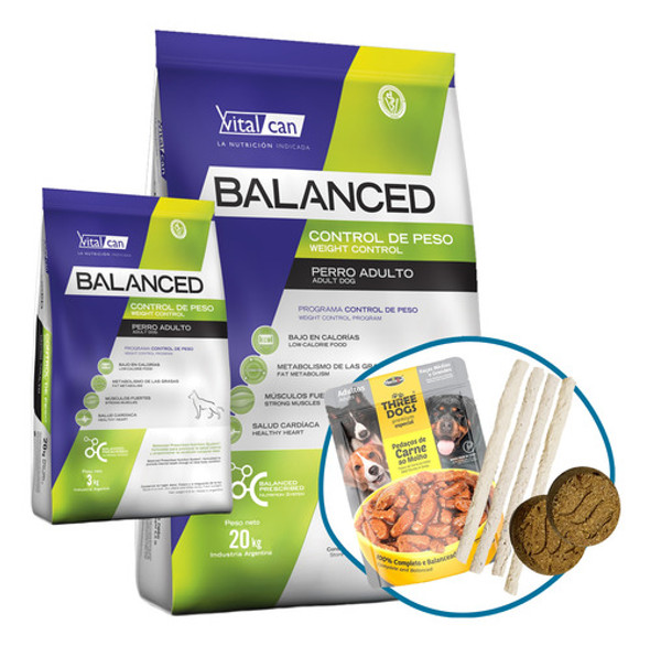 Alimento Vitalcan Balanced Adulto Control De Peso 20 Kg 0