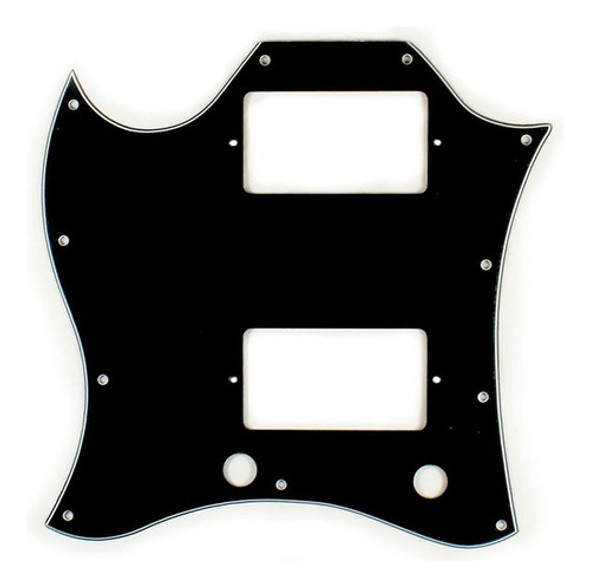 Pickguard Cool Parts Ptsg01 Bk Sg Standard 2 Dobles Zurdo 0 Pickguard Cool Parts Ptsg01 Bk Sg Standard 2 Dobles Zurdo 0