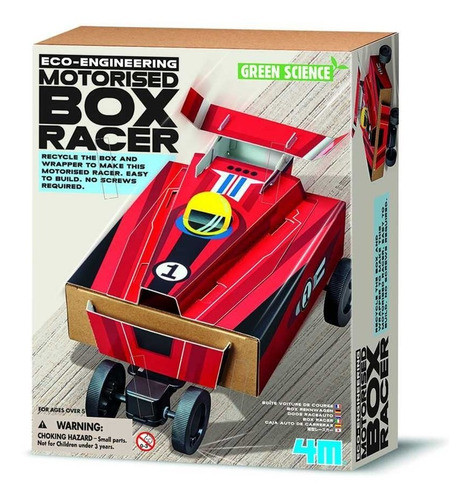 4m Kit Arma Tu Auto De Carrera Con Carton Juguete Juego 0