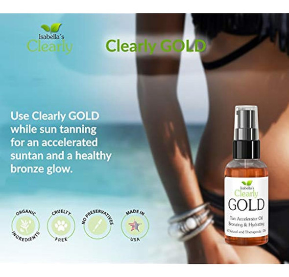 Aceite De Bronceado Natural De Isabellas Claramente Oro Hidr 1 Aceite De Bronceado Natural De Isabellas Claramente Oro Hidr 1