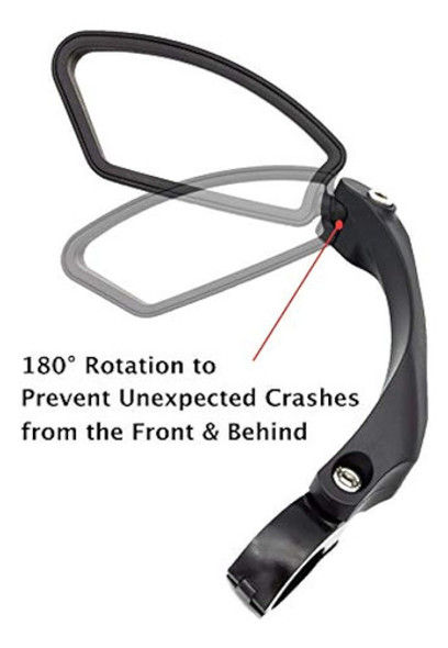 Hafny Lente De Acero Inoxidable Manillar Espejo De Bicicleta 1 Hafny Lente De Acero Inoxidable Manillar Espejo De Bicicleta 1