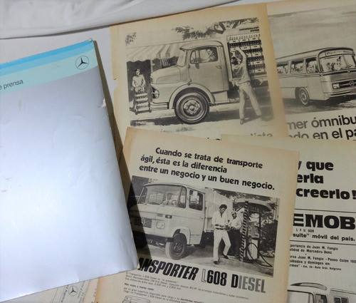 Lote 13 Publicidad Camion Mercedes Antiguo 608 220 Pick Up 0