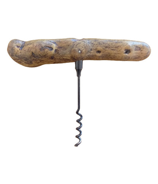 Sacacorchos Tirabuzon. Acero Templado. Mango De Vid.  Nuevo 0