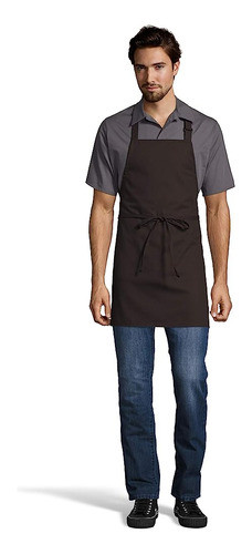 Uncommon Threads Mens Adjustable No Pocket Restaurant Bib Ap 0