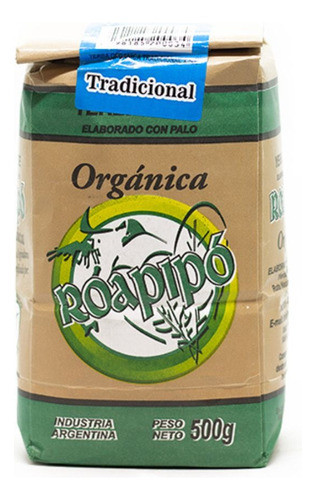 Yerba Mate Orgánica Roapipó Tradicional 3 X 500 Gr 0