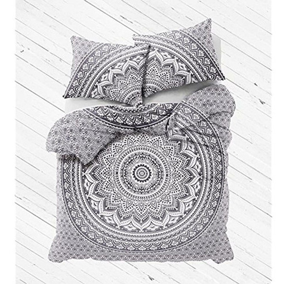 Sophia Art Indian Exclusive Ombre Mandala Edredón Tamaño Que 1 Sophia Art Indian Exclusive Ombre Mandala Edredón Tamaño Que 1