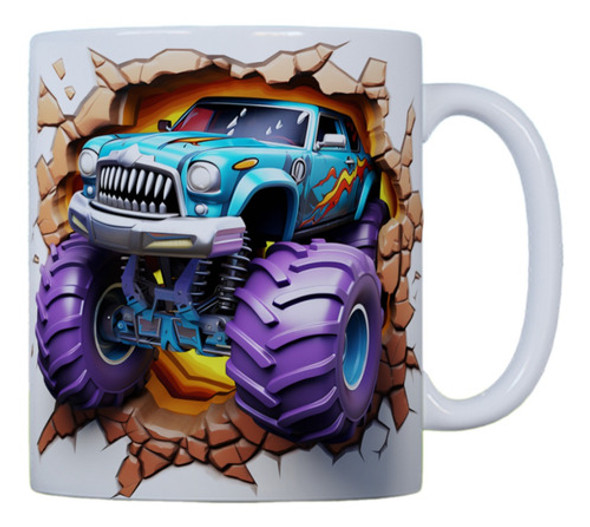 Taza Ceramica Sublimada Personalizada  Mosnter Truck #100 0 Taza Ceramica Sublimada Personalizada  Mosnter Truck #100 0