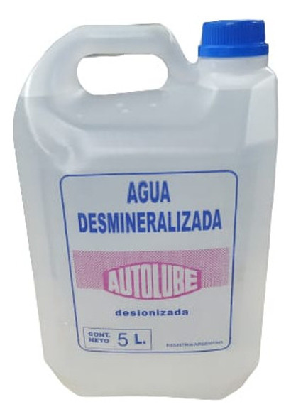Agua Destilada Desmineralizada X 5 Litros - Parat 0
