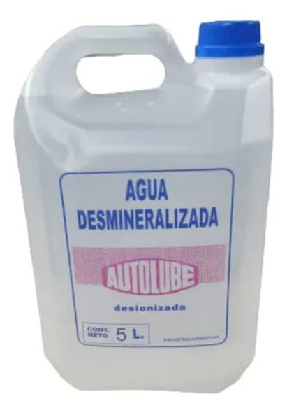 Agua Destilada Desmineralizada X 5 Litros - Parat 0