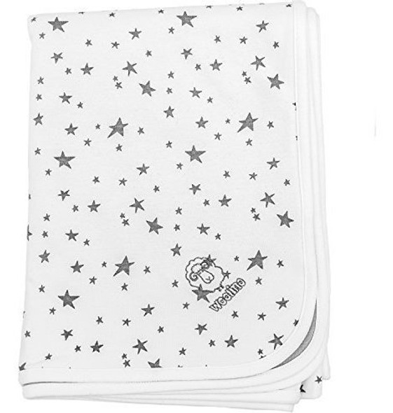 Manta De Bebe Para Cuna O Carriola Manta De Lana De Merino 1