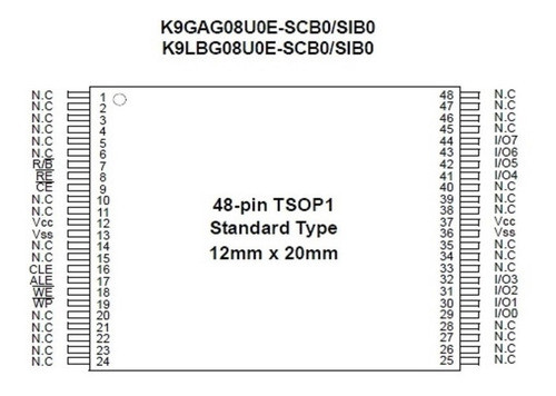 Memoria Flash Nand  Samsung Led D5500 1