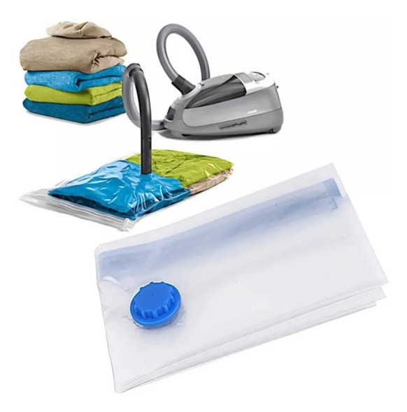 Set X20 Unidades Bolsa Para Guardar Ropa Al Vacio 60x80 Cm 0