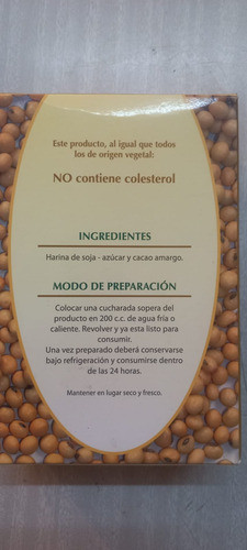 3 X Leche De Soja En Polvo Chocolate El Naturalista 500gr Dw 1