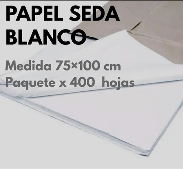 Papel Seda Blanco 70x100 Cm Resma 400 Hojas Apto Gastronomia 1