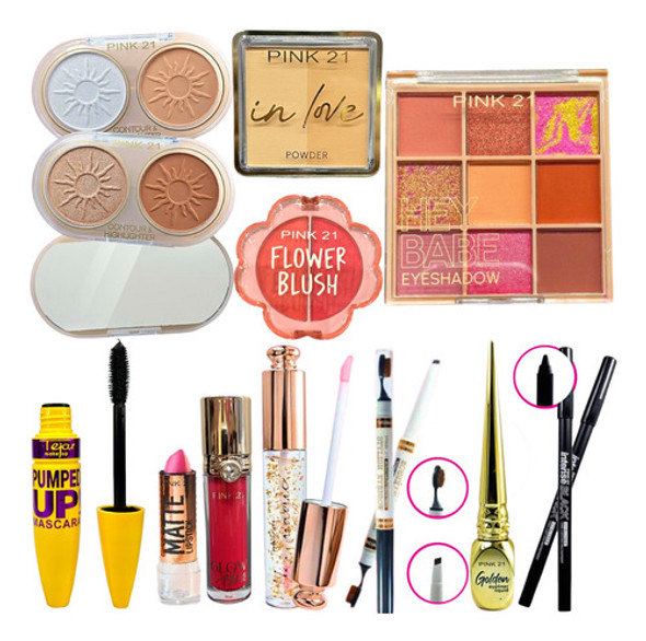 Combo Maquillaje Premium Completo Surtido Regalo Sombra 1 Combo Maquillaje Premium Completo Surtido Regalo Sombra 1