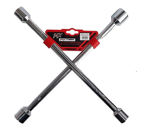 Llave Cruz Cromada Reforzada Universal 17 19 21 23 Mm Auto 0