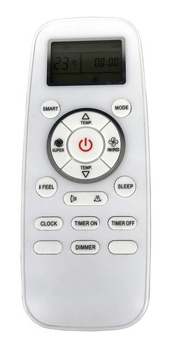 Control Remoto Aire Acond Mihura Mhsh65wfo Luz Display 0