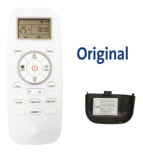 Control Remoto Aire Acond Mihura Mhsh65wfo Luz Display 1