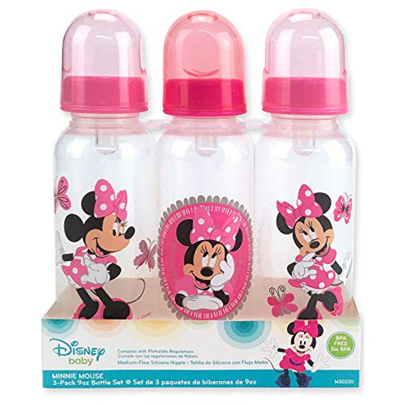 Biberon Mamadera Minnie Mouse 3 Unidades 0
