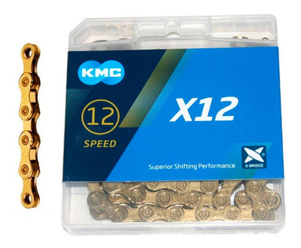 Cadena Bicicleta 12 Vel Kmc X12 Gold Black 126l Liviana Bora 0 Cadena Bicicleta 12 Vel Kmc X12 Gold Black 126l Liviana Bora 0