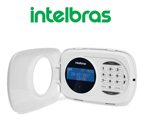 Teclado Cableado Alarmas Intelbras Xat 4000 Lcd 2 Zonas 1