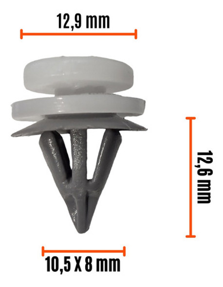 Clip Grampa Traba Tapizado Citroen Berlingo X5 1 Clip Grampa Traba Tapizado Citroen Berlingo X5 1