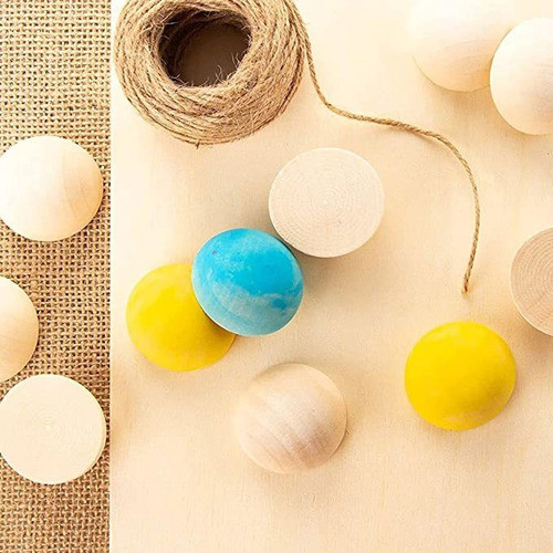 Juvale - Bolas De Madera Divididas, 30 Unidades, Sin Termin. 1