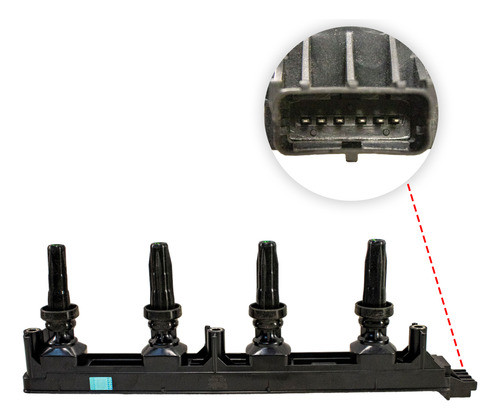 Kit Bobina + Bujias Para Citroen C4 Lounge 2.0 16v(c) 1