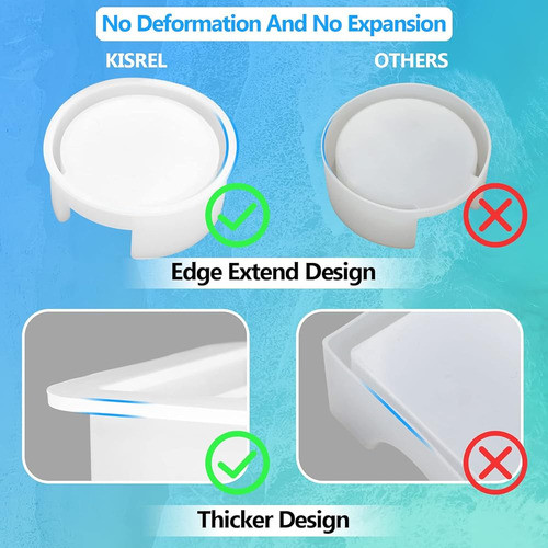 18 Piezas Moldes De Posavasos De Resina, Moldes De Montaña R 1