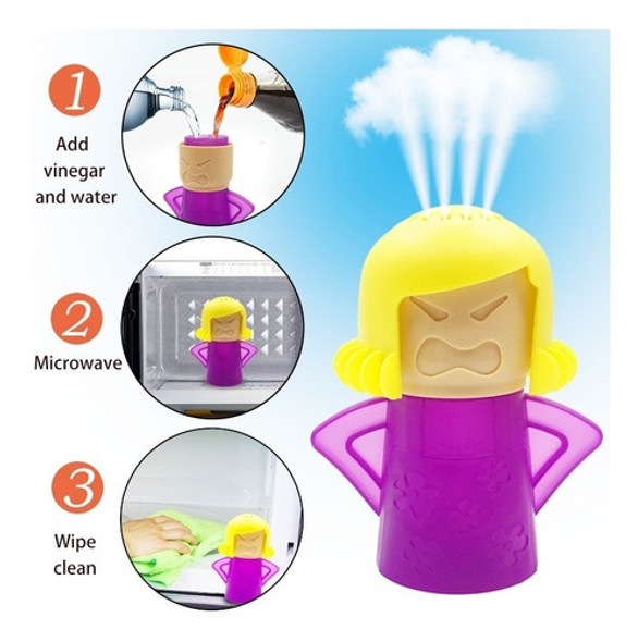 Limpiador De Microondas Mamá Enojada A Vapor 1