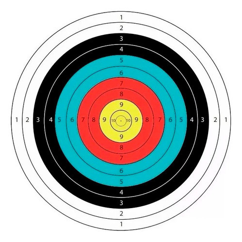 Pack X 20 Blancos De Tiro Arqueria Airsoft Tiro Deportivo 0