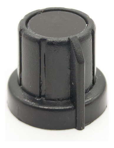 Perilla Potenciometro Negra 17mm X 14mm Buje Bronce 0