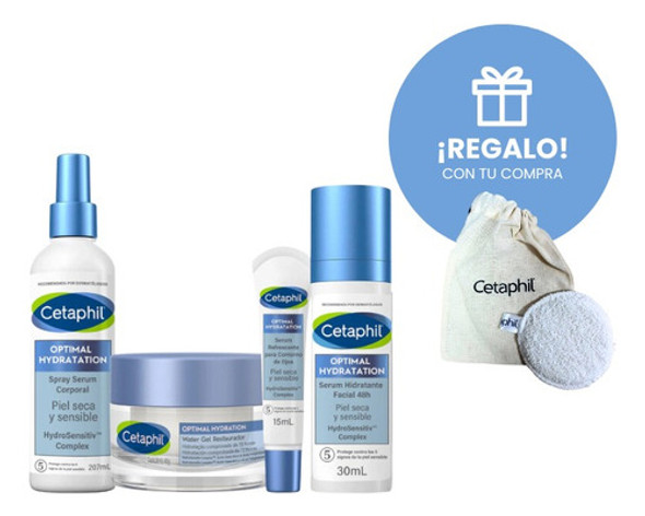Combo Cetaphil Serum Corporal + Agua Gel+ Ojos+ Serum Facial 1 Combo Cetaphil Serum Corporal + Agua Gel+ Ojos+ Serum Facial 1