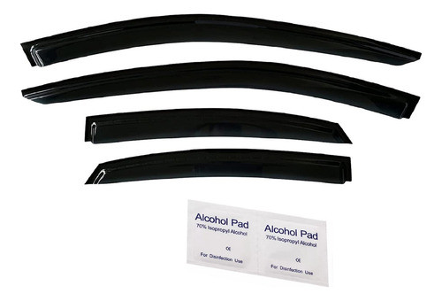 Deflectores De Visera De Ventana Lateral Tenidos Con Humo, P 1