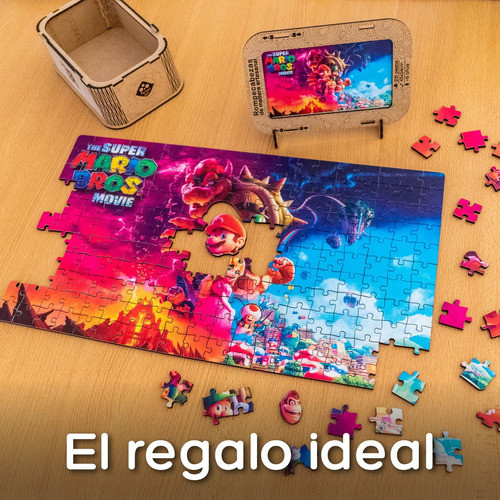 Rompecabezas Artesanal De Madera Super Mario 1