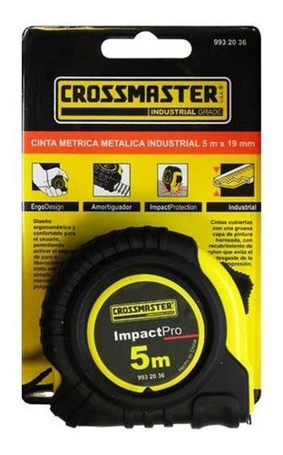 Cinta Métrica  Impactpro  Profesional 5mts X 19mm 1